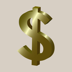 US Dollar. Design for logo, illustration, bag, ads, etc.