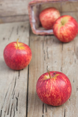 Red Apples Fresh Lime Green.
