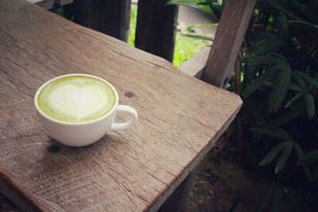 Green tea and milk