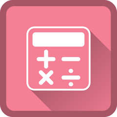 Obraz premium Calculator vector icon line