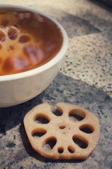 Dessert of lotus root