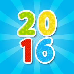2016 New Year concept for Your design 