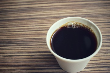 Coffee in paper cup