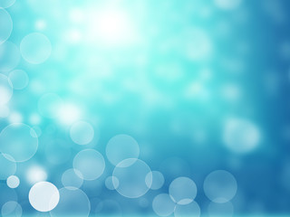 abstract background blue bokeh circles