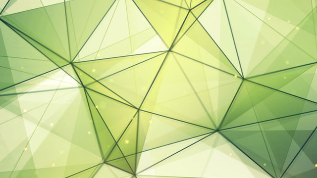 Green triangles and lines pattern