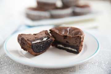 Schokoladen Doppelkeks Cupcakes