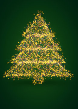 Christmas lights tree