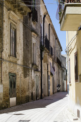 Old City streets exterior detail in europe the colors