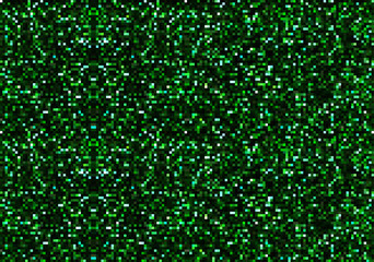 Background of Mosaic Dots in Green Tones