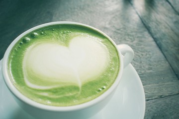 Green tea and milk