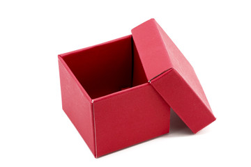 Red Gift Box with open cap