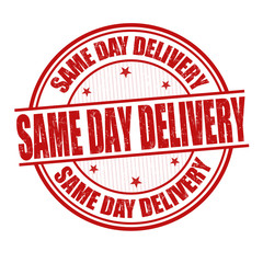 Same day delivery stamp