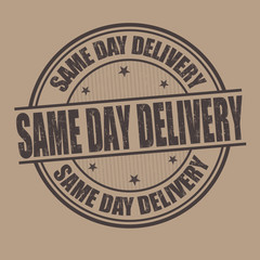 Same day delivery stamp