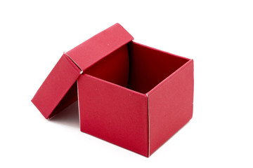 Red Gift Box with open cap