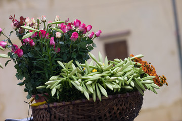 Lily and roses flowers 