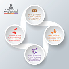 Vector circle element for infographic.