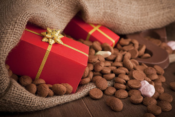 Bag with treats, for traditional Dutch holiday 'Sinterklaas'