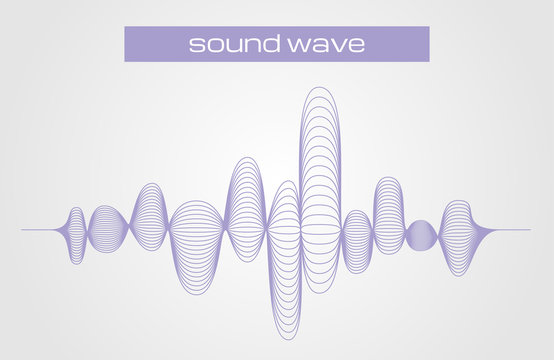 Vector illustration of a sound digital equalizer wave