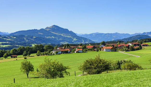 Panorama nahe Mosbach im Oberallg&auml;u