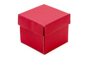 Fototapeta premium Red Gift Box with cap