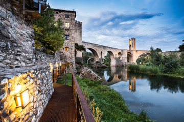 Fototapeta premium Besalu medieval village.