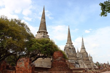 Fototapeta premium Wat Phra Si Sanphet. Ayutthaya historical park, Thailand