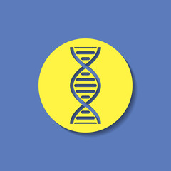 vector DNA molecule icon