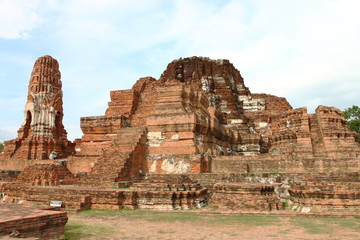 Wat Phra Mahathat in the Ayutthaya historical park, Thailand.