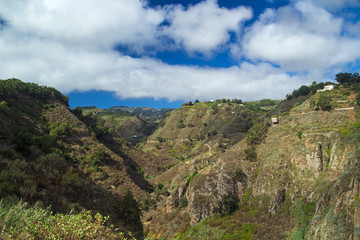 Obraz premium Inland Gran Canaria, Barranco de Moya