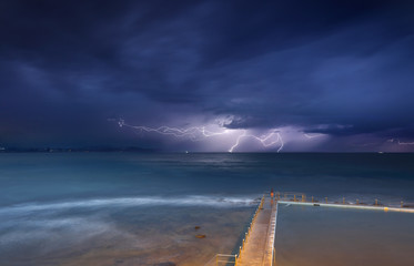 Collaroy storms and lightning