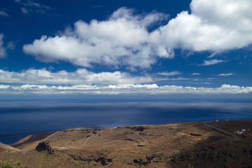 Fototapeta na wymiar La Gomera, Canary islands, view towards south coast