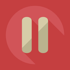 Fototapeta premium Flat modern design with shadow icon player