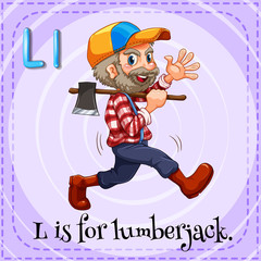 Letter L is for lumberjack