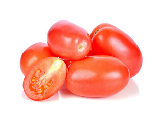 tomatoes isolated on white background.