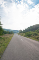 Fototapeta premium A road through forest