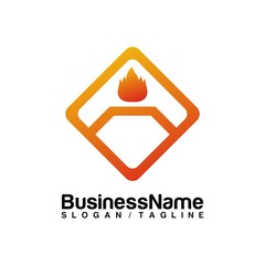 Fire vector logo icon