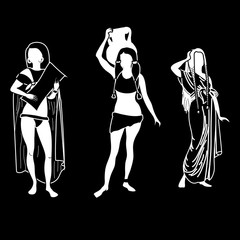 vector ancient Egyptians