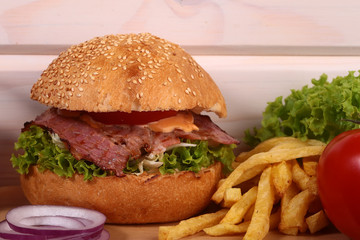 One big tasty burger
