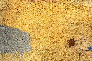 Old yellow painted texture background