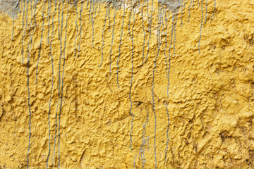 Old yellow painted texture background