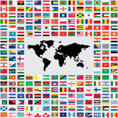 Illustrations of the Flags of the World