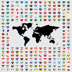 Illustrations of the Flags of the World