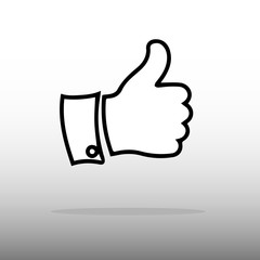 vector icon showing the hands cool