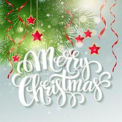 Christmas greeting card. Vector illustration