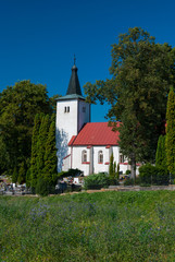 Fototapeta na wymiar Catholic church - Drazkovce, Martin, Slovakia