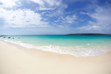Fototapeta na wymiar Maehama Beach, Miyako Island, Okinawa, Japan　　