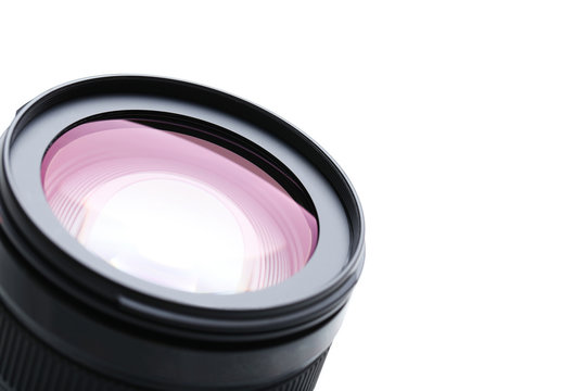 Camera Lens on the white background