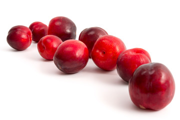 Rote Pflaumen