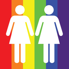 Illustrations of Gay and Lesbian Pictograms