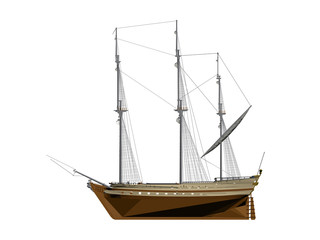 Naklejka premium Ship